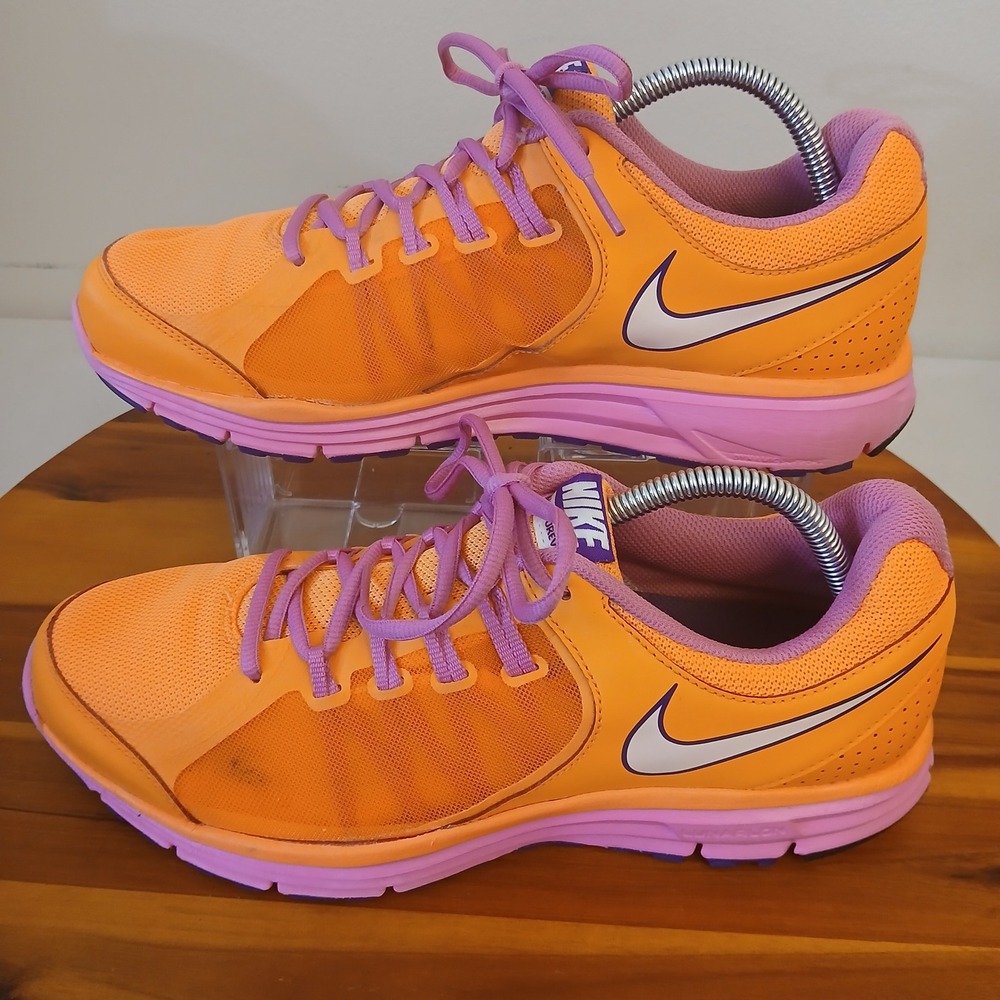 Nike Lunar Forever 3 Womens 11 Orange Running Shoes Sneakers 631426-800